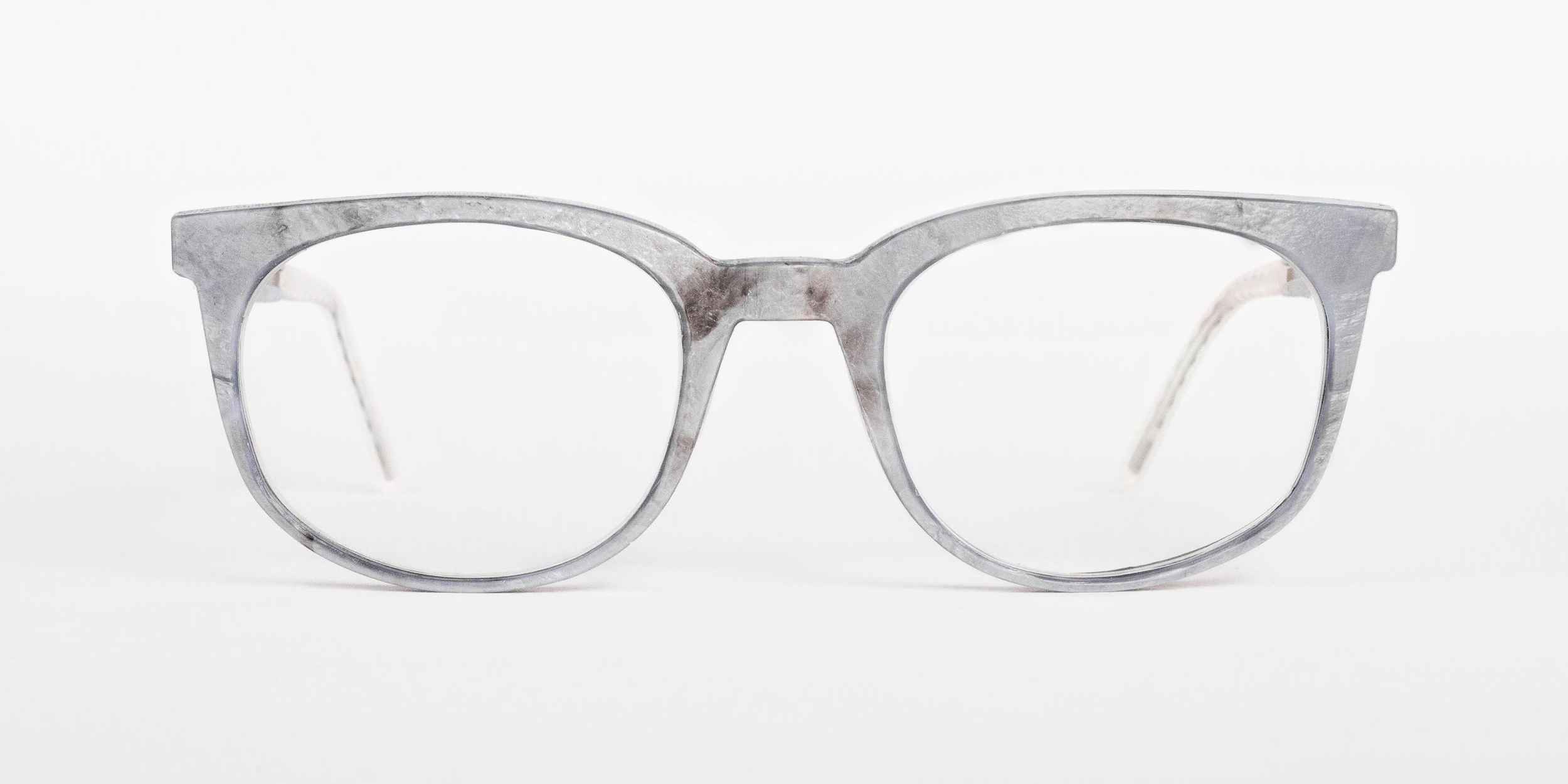 Recycled plastic glasses NONA crescent grey